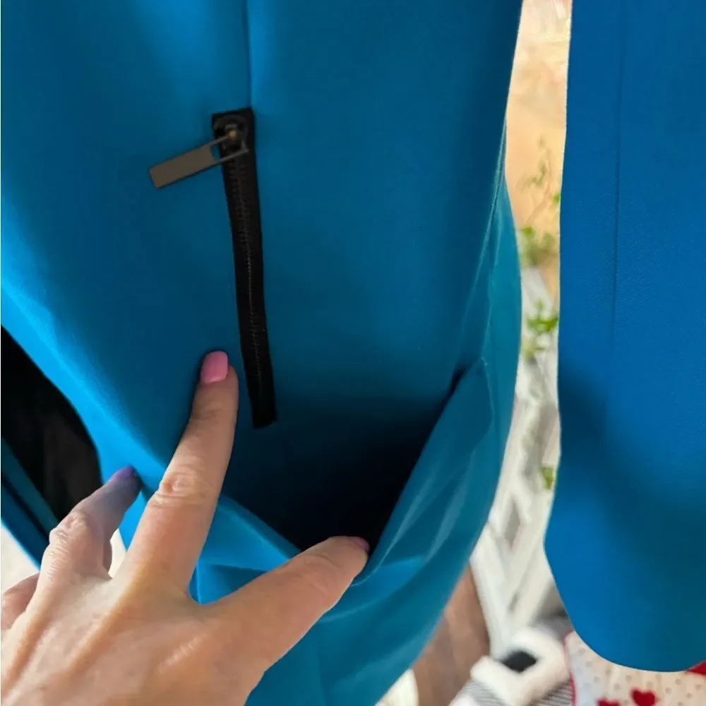 Blue Classiques Entier long blazer/jacket (small)